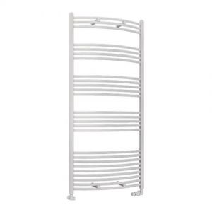 Eastbrook Wendover 1600 x 750 Curved White Towel Rail