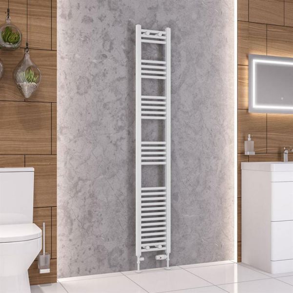 Eastbrook Wendover 1800 x 300 Straight White Gloss Towel Rail #2