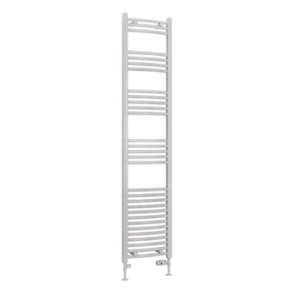 Eastbrook Wendover 1800 x 400 Curved White Towel Rail