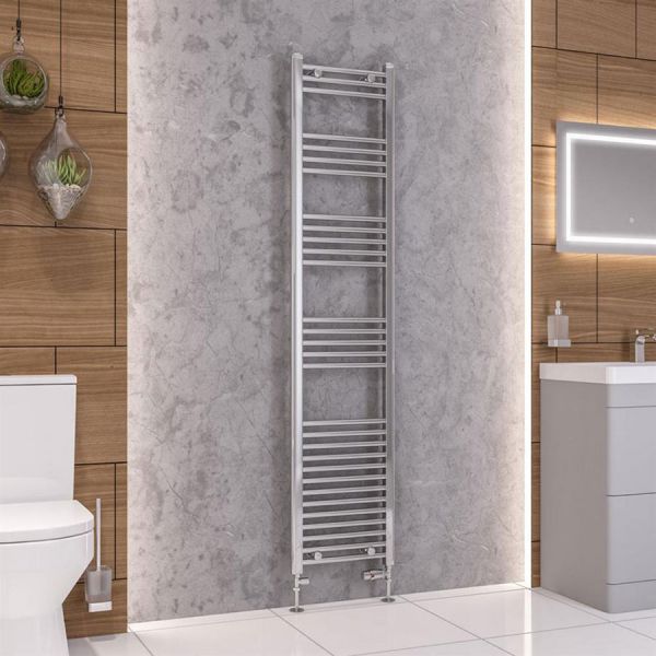 Eastbrook Wendover 1800 x 400 Straight Chrome Towel Rail #2
