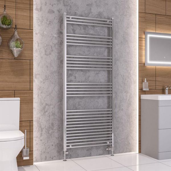 Eastbrook Wendover 1800 x 750 Straight Chrome Towel Rail #2