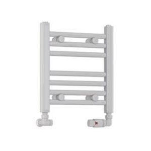 Eastbrook Wendover 360 x 400 Straight White Gloss Towel Rail