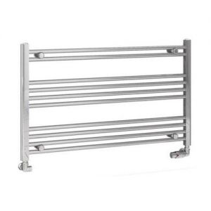Eastbrook Wendover 600 x 1000mm Wide Horizontal Straight Chrome Towel Rail