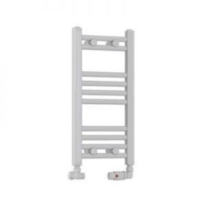 Eastbrook Wendover 600 x 300 Straight White Gloss Towel Rail