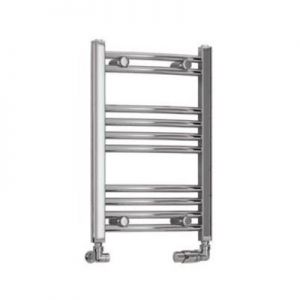 Eastbrook Wendover 600 x 400 Curved Chrome Towel Rail