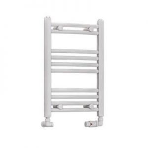 Eastbrook Wendover 600 x 400 Curved White Towel Rail