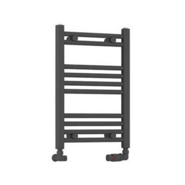 Eastbrook Wendover 600 x 400 Straight Anthracite Towel Rail