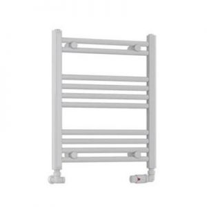 Eastbrook Wendover 600 x 500 Straight White Gloss Towel Rail