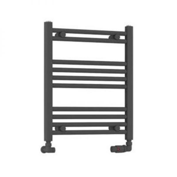 Eastbrook Wendover 600 x 500 Straight Anthracite Towel Rail