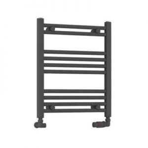 Eastbrook Wendover 600 x 500 Straight Anthracite Towel Rail