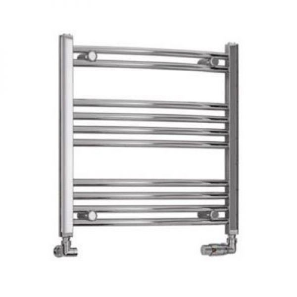 Eastbrook Wendover 600 x 600 Curved Chrome Towel Rail