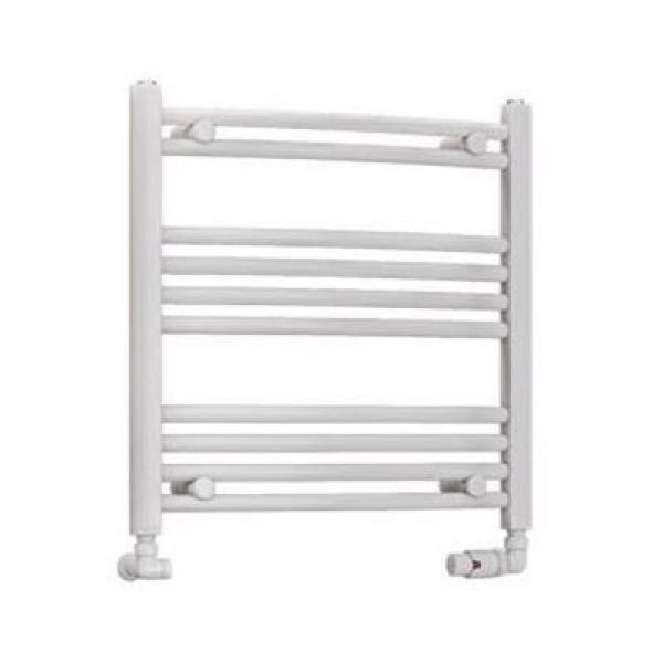 Eastbrook Wendover 600 x 600 Curved White Towel Rail