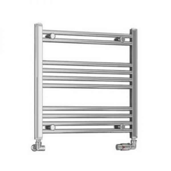 Eastbrook Wendover 600 x 600 Straight Chrome Towel Rail