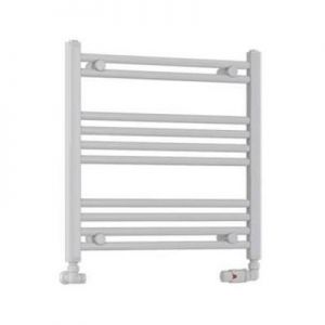 Eastbrook Wendover 600 x 600 Straight White Gloss Towel Rail