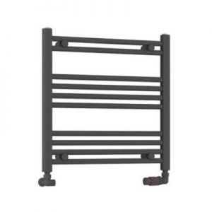 Eastbrook Wendover 600 x 600 Straight Anthracite Towel Rail