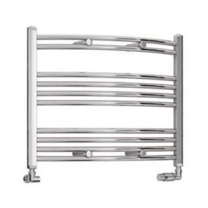 Eastbrook Wendover 600 x 750 Curved Chrome Towel Rail