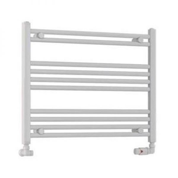 Eastbrook Wendover 600 x 750 Straight White Gloss Towel Rail