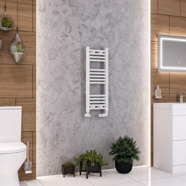 Eastbrook Wendover 800 x 300 Straight White Gloss Towel Rail #2