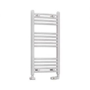 Eastbrook Wendover 800 x 400 Curved White Towel Rail