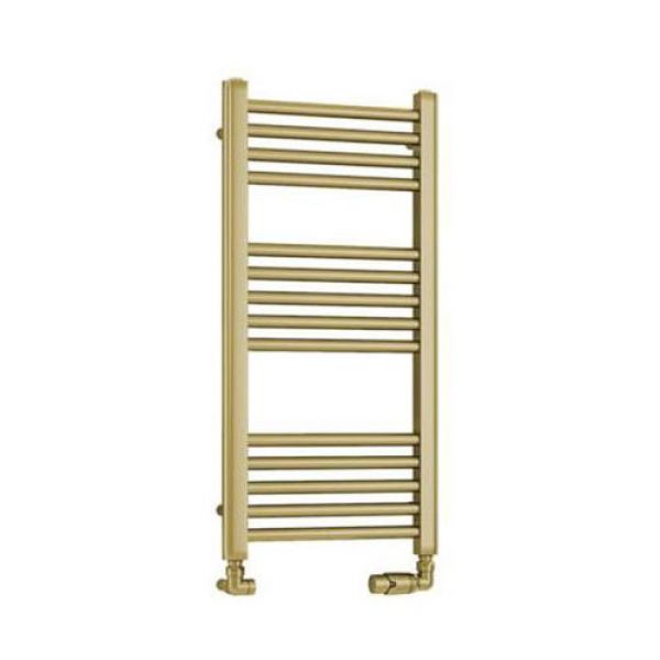 Eastbrook Wendover 800 x 400 Straight Brushed Brass Towel Rail