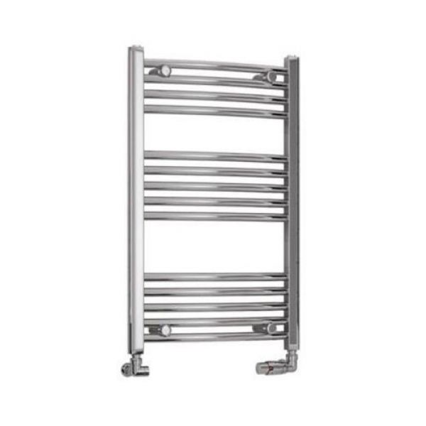 Eastbrook Wendover 800 x 500 Curved Chrome Towel Rail