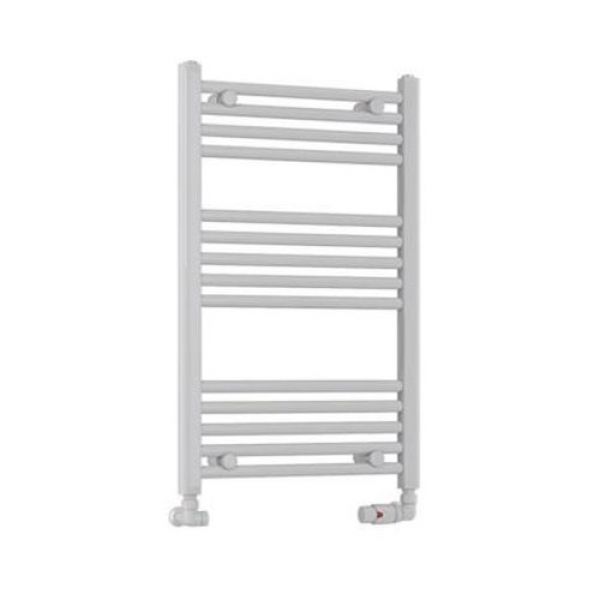 Eastbrook Wendover 800 x 500 Straight White Gloss Towel Rail