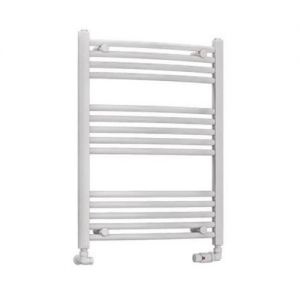 Eastbrook Wendover 800 x 600 Curved White Towel Rail