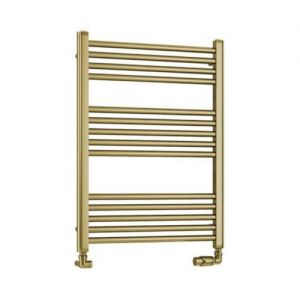 Eastbrook Wendover 800 x 600 Straight Brushed Brass Towel Rail