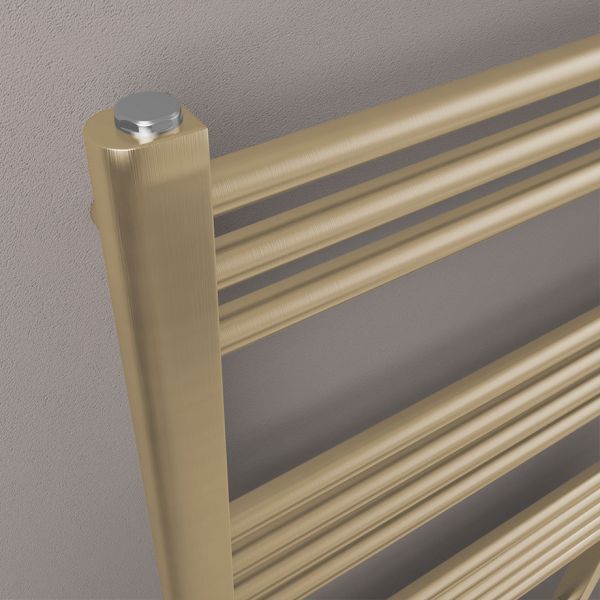 Eastbrook Wendover 1200 x 400 Straight Brushed Brass Towel Rail 41.0705