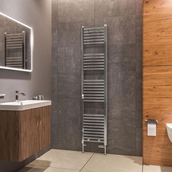 Eastbrook Westward 1800 x 400 Straight Chrome Towel Rail #2