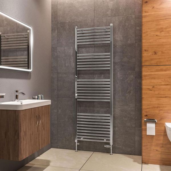 Eastbrook Westward 1800 x 600 Straight Chrome Towel Rail #2