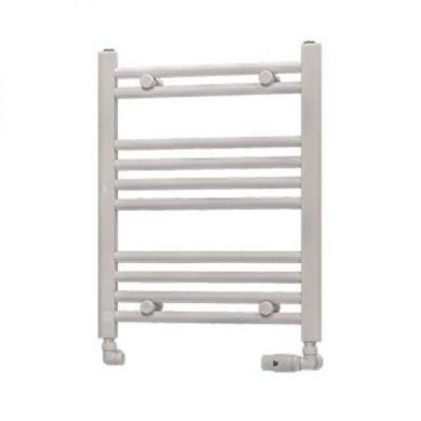 Eastbrook Westward 600 x 500 Straight WHITE GLOSS Towel Rail