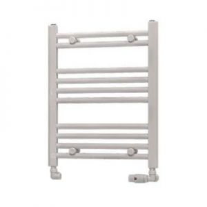 Eastbrook Westward 600 x 500 Straight WHITE GLOSS Towel Rail