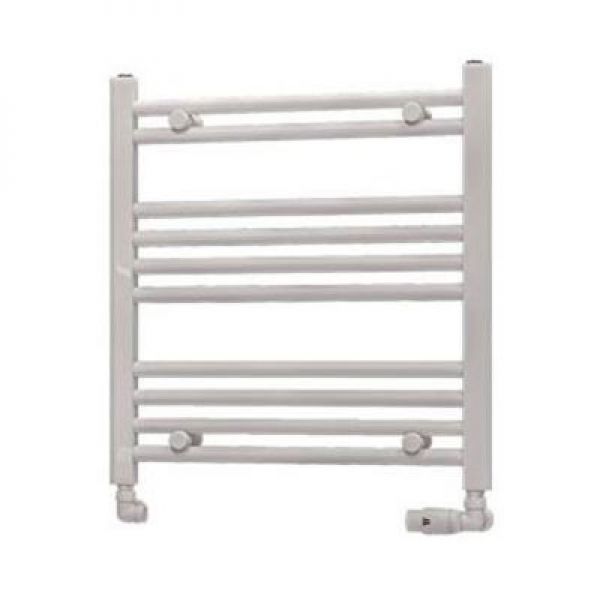 Eastbrook Westward 600 x 600 Straight WHITE GLOSS Towel Rail