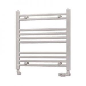 Eastbrook Westward 600 x 600 Straight WHITE GLOSS Towel Rail