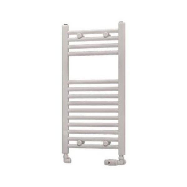 Eastbrook Westward 800 x 400 Straight WHITE GLOSS Towel Rail