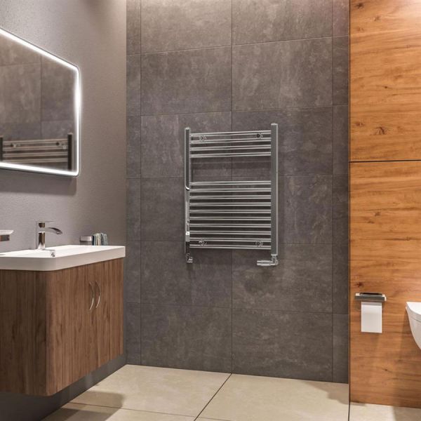 Eastbrook Westward 800 x 600 Straight Chrome Towel Rail #2