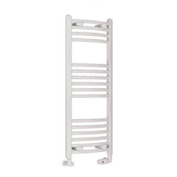 Eastbrook Wingrave 1000 x 400 Curved Gloss White Towel Rail