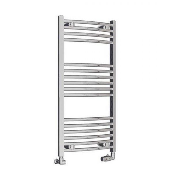 Eastbrook Wingrave 1000 x 500 Curved Chrome Towel Rail