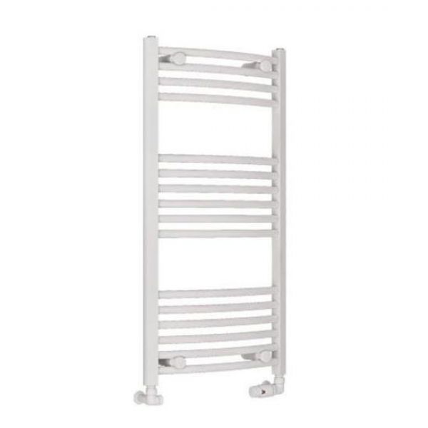 Eastbrook Wingrave 1000 x 500 Curved Gloss White Towel Rail