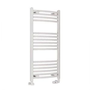 Eastbrook Wingrave 1000 x 500 Curved Gloss White Towel Rail