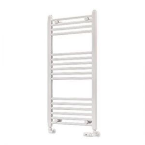 Eastbrook Wingrave 1000 x 500 Straight Matt White Towel Rail
