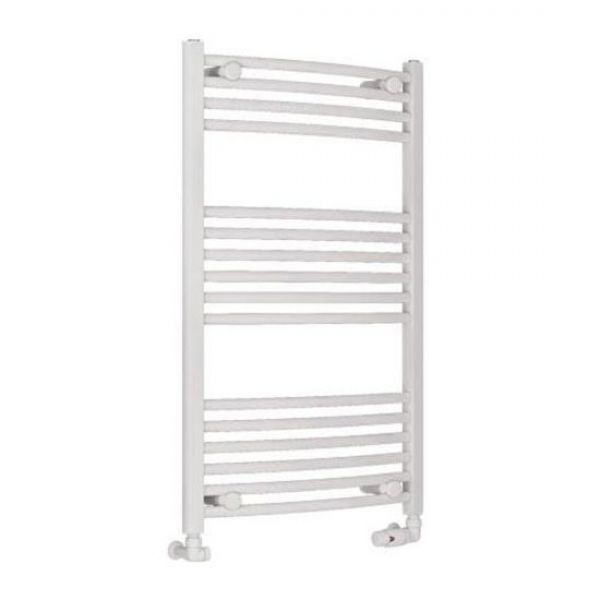 Eastbrook Wingrave 1000 x 600 Curved Gloss White Towel Rail