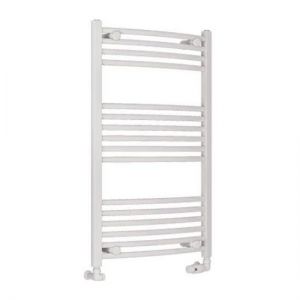 Eastbrook Wingrave 1000 x 600 Curved Gloss White Towel Rail