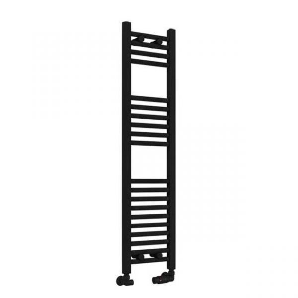 Eastbrook Wingrave 1200 x 300 Straight Matt Black Towel Rail