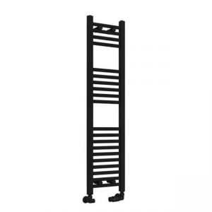 Eastbrook Wingrave 1200 x 300 Straight Matt Black Towel Rail
