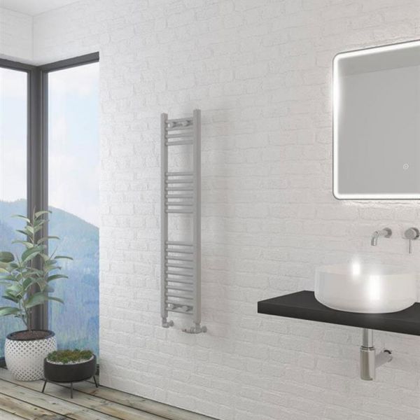 Eastbrook Wingrave 1200 x 300mm Straight Matt Grey Towel Rail #2