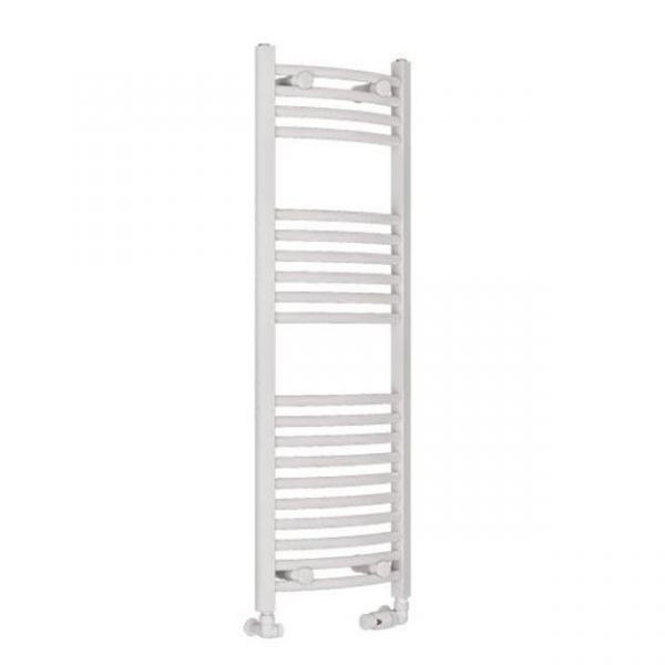Eastbrook Wingrave 1200 x 400 Curved Gloss White Towel Rail