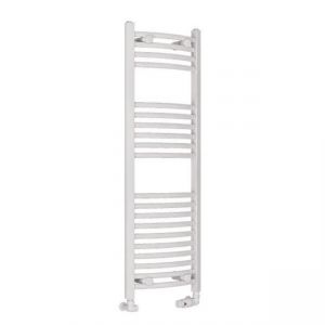 Eastbrook Wingrave 1200 x 400 Curved Gloss White Towel Rail