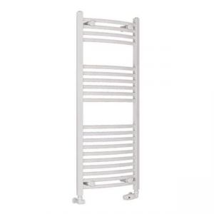 Eastbrook Wingrave 1200 x 500 Curved Gloss White Towel Rail